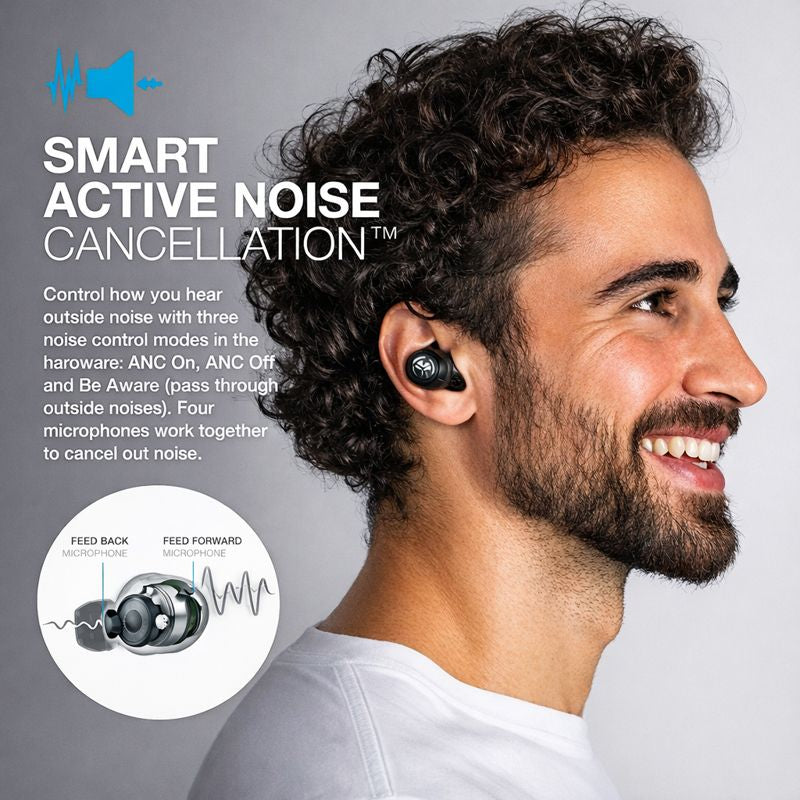 JLab JBuds Air ANC – Wireless Earbuds for Everyday Use